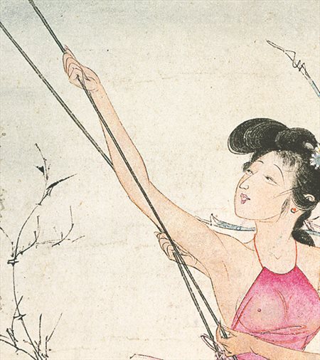 义马-胡也佛的仕女画和最知名的金瓶梅秘戏图